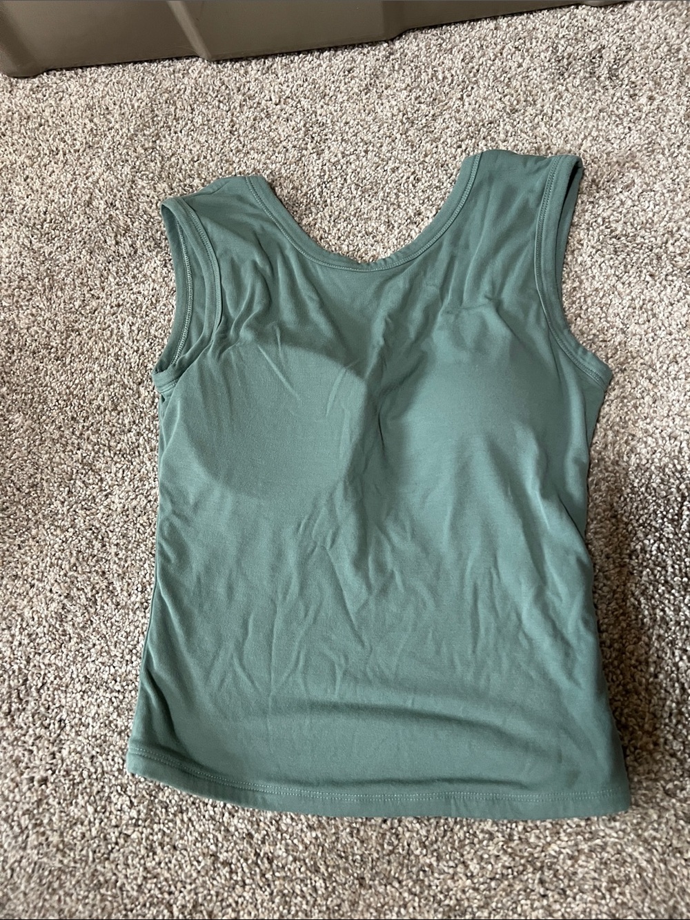 OGL Scoop Neck Tank Top in Sage Green